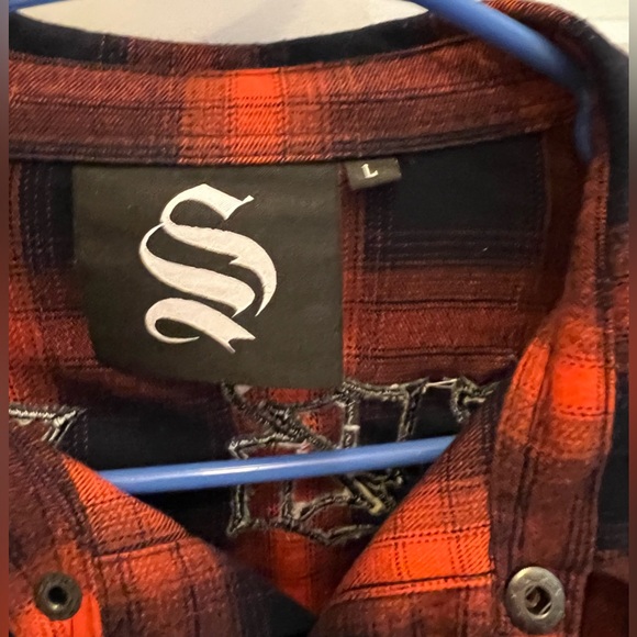 Men’s Sinner’s Attire button down casual long sleeve size L but fits like XL - Picture 4 of 7